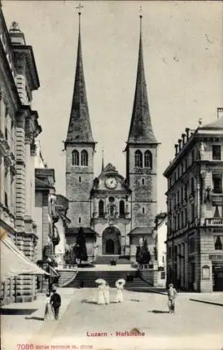 Ak Luzern Stadt Schweiz, Hofkirche