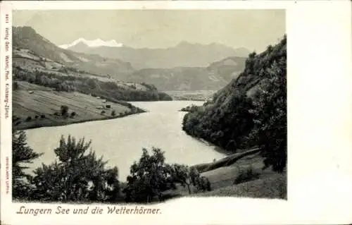 Ak Lungern Kanton Obwalden, See, Wetterhörner