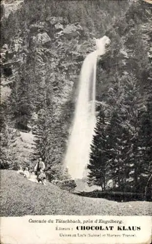 Ak Engelberg Kanton Obwalden Schweiz, Tätschbach Wasserfall