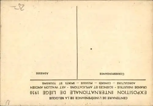 Ak Liège Lüttich Wallonien, Weltausstellung 1930