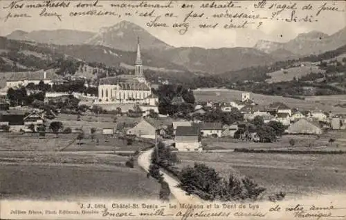 Ak Châtel Saint Denis Kanton Freiburg, Le Moleson, Dent de Lys