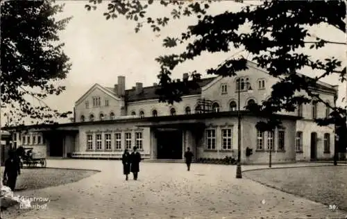 Ak Güstrow in Mecklenburg, Bahnhof