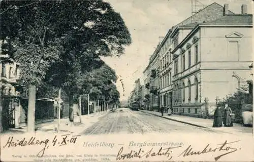 Ak Heidelberg am Neckar, Bergheimer Straße