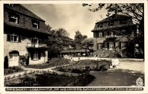 Ak Dresden Loschwitz, Dr. Weidners Sanatorium am Königspark