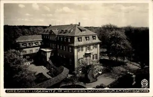 Ak Dresden Loschwitz, Dr. Weidners Sanatorium am Königspark