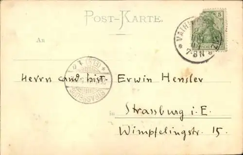Ak Vaihingen an der Enz, Marktplatz mit Rathaus