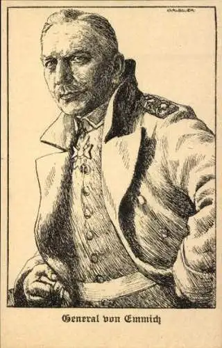 12 Künstler-Postkarten im Umschlag  "Führer und Helden,  Federzeichnungen von Karl Bauer"