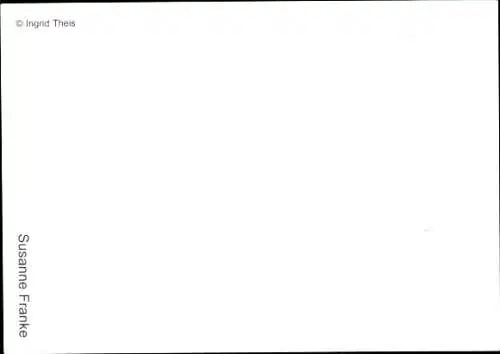 Ak Moderatorin Susanne Franke, Portrait, Autogramm
