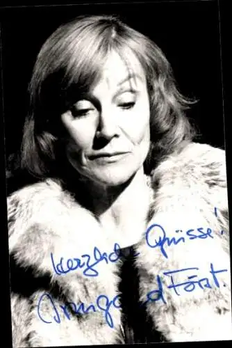 Ak Schauspielerin Irmgard Först, Portrait, Autogramm