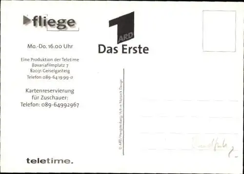 Ak Moderator Jürgen Fliege, Portrait, Autogramm