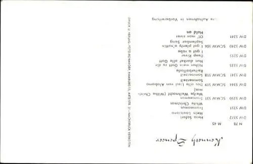 Ak Sänger Kenneth Spencer, Portrait, Autogramm