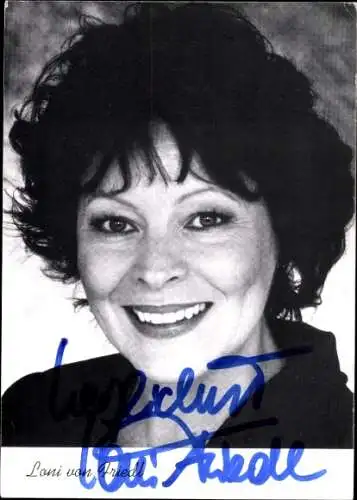 Ak Schauspielerin Loni von Friedl, Portrait, Autogramm