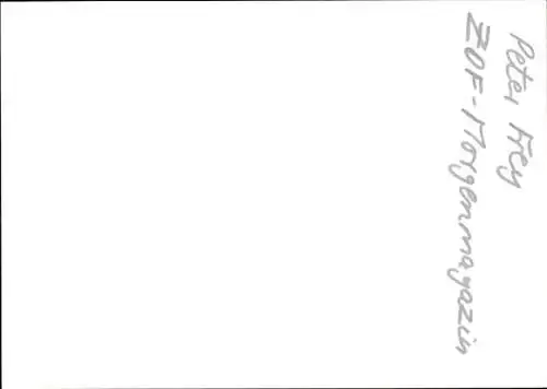 Ak Moderator Peter Frey, Portrait, Autogramm