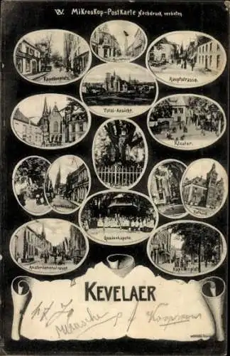 Ak Kevelaer am Niederrhein, Hauptstraße, Kloster, Rathaus, Kapellenplatz