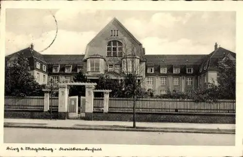 Ak Burg bei Magdeburg, Kreiskrankenhaus