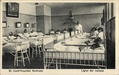 Ak Kerkrade Limburg Niederlande, St. Joseph Hospital, Lighal der Mädchen