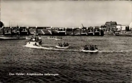 Ak Den Helder Nordholland Niederlande, Amphibienübungen