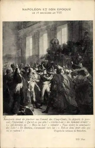 Ak Napoleon et son Epoque, Le 18 Brumaire an VIII