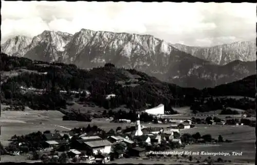 Ak Erl in Tirol, Passionsspieldorf, Panorama