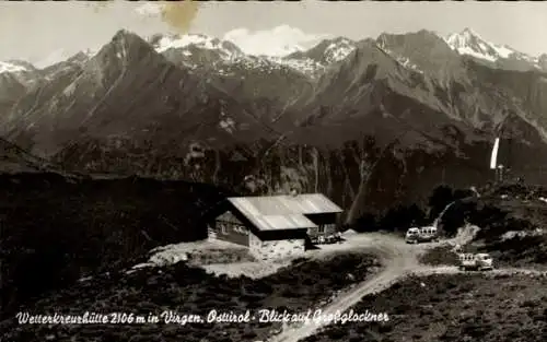Ak Virgen in Tirol, Wetterkreuzhütte, Großglockner