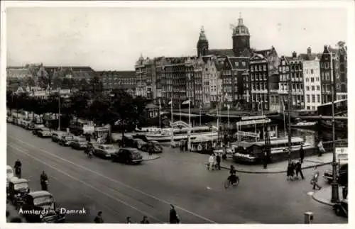 Ak Amsterdam Nordholland Niederlande, Damrak