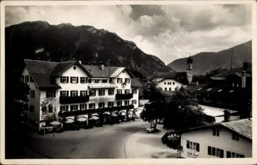 Ak Oberammergau Bayern, Hotel Wittelsbach, Kirche