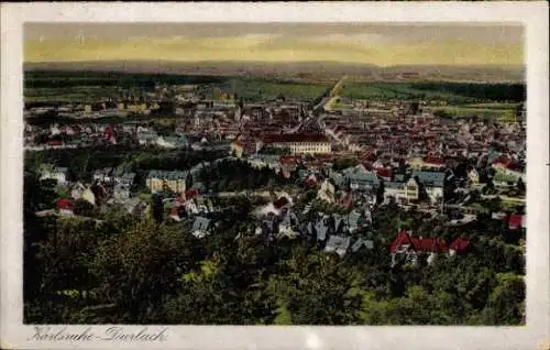 Ak Durlach Karlsruhe in Baden, Panorama