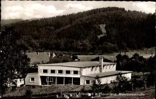 Ak Allendorf Sundern Sauerland, Mehrzweckhalle