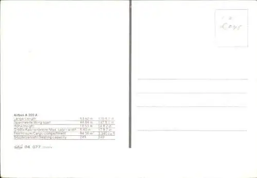 Ak Passagierflugzeug Lufthansa, Airbus A 300 A