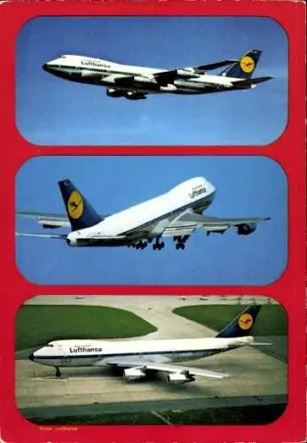 Ak Passagierflugzeug Lufthansa, Boeing 747 D Jumbo Jet