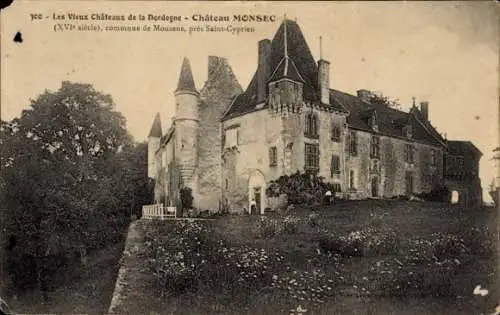 Ak Chateau Monsec Dordogne, commune de Mouzens pres Saint-Cyprien