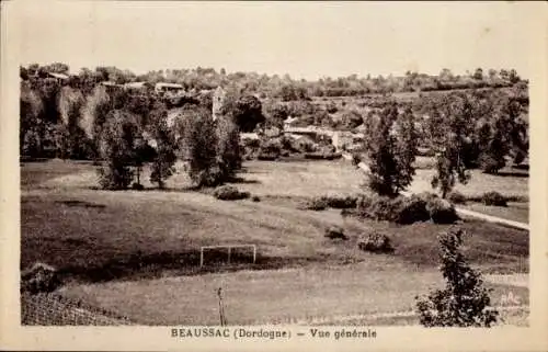 Ak Beaussac Dordogne, Gesamtansicht