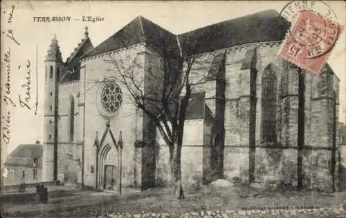 Ak Terrasson Dordogne, Kirche