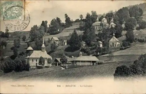 Ak Megève Haute Savoie, Le Calvaire