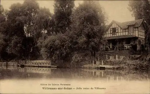 Ak Villennes sur Seine Yvelines, Hübsche Ecken der Stadt