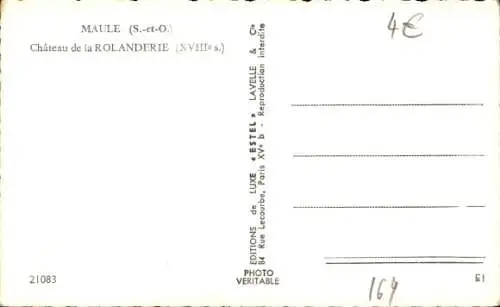 Ak Maule Yvelines, Chateau de la Rolanderie