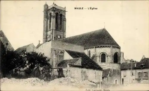 Ak Maule Yvelines, Kirche