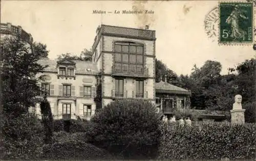 Ak Medan Yvelines, Haus von Emile Zola