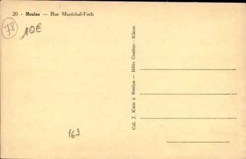 Ak Meulan und Yvelines, Rue Marechal Foch