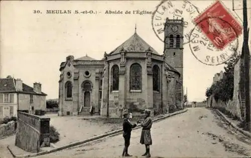 Ak Meulan en Yvelines, Abside de l'Eglise