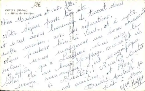 Ak Cours Rhône, Hotel du Pavillon