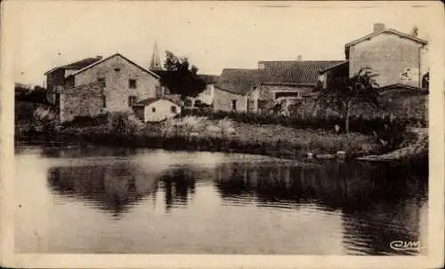 Ak Les Halles Rhône, Ecke des Dorfes