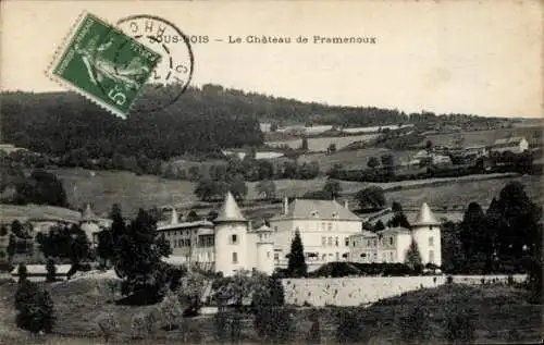 Ak Rhône, Sous Bois, Chateau de Pramenoux