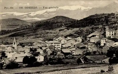 Ak Font Romeu Odeillo Via Pyrénées Orientales, Vue generale