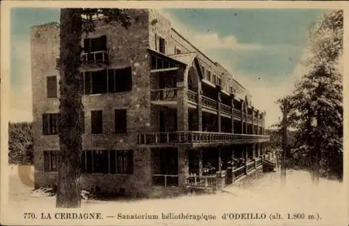 Ak Font Romeu Odeillo Via Pyrénées Orientales, La Cerdagne, Sanatorium heliotherapique