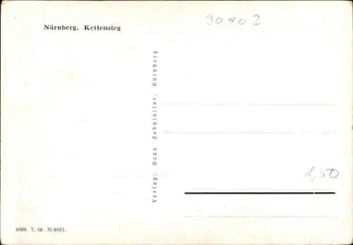 Ak Nürnberg in Mittelfranken, Kettensteg