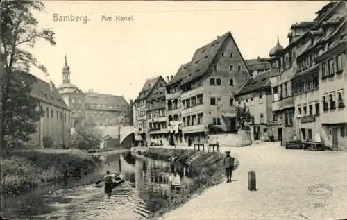 Ak Bamberg in Oberfranken, Am Kanal