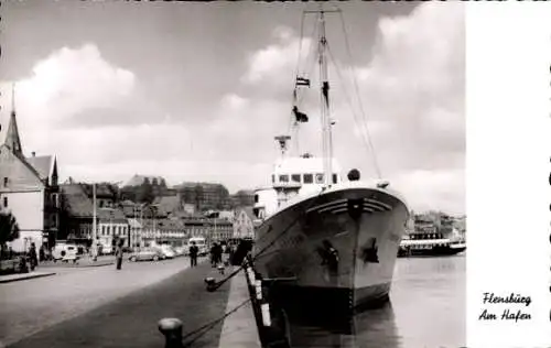 Ak Flensburg in Schleswig Holstein, Hafen