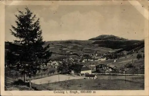 Ak Geising Altenberg im Erzgebirge, Panorama