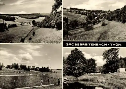 Ak Großbreitenbach in Thüringen, Wiegandsmühle, Grundsbachtal, Bad, Grundmühle